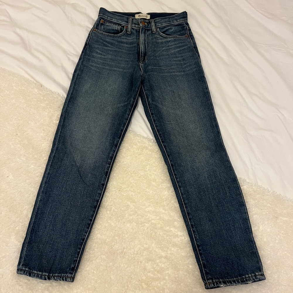 Madewell The Momjean - medium/dark wash